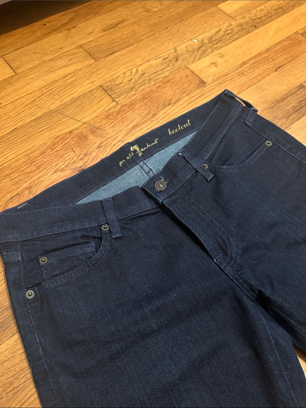 7 for all mankind Bootcut Dark Indigo Jeans